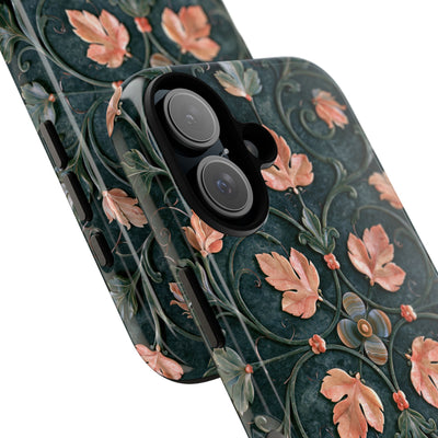 Florentine Rose Arabesque · Tough Phone Case for iPhone · Green