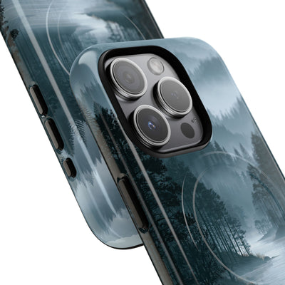 Silent Nordic Fjord · Tough 2.0 Magnetic Phone Case for iPhone · Blue