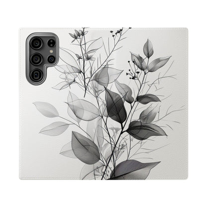 Silver Leaves - Samsung S23 Ultra Case - Wallet