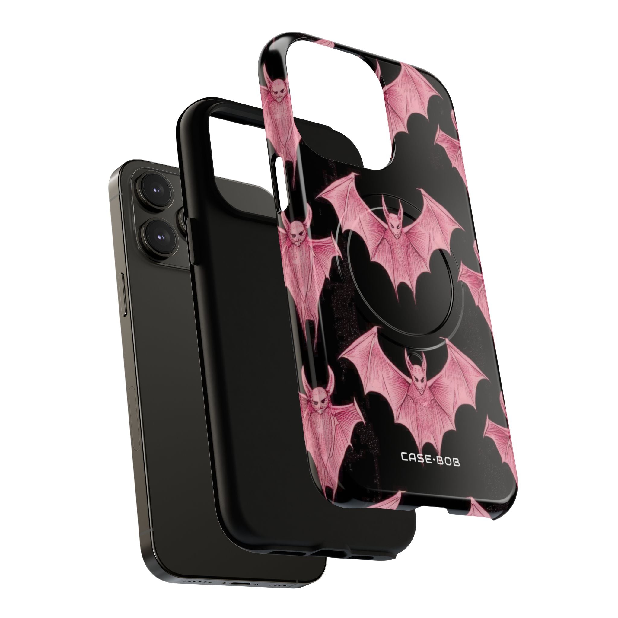 Pink Batwave iPhone 14 Pro Max Case - Tough+