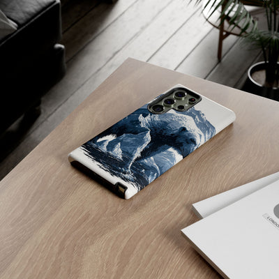 Fjord Summit Bear · Tough Phone Case for Samsung · Blue