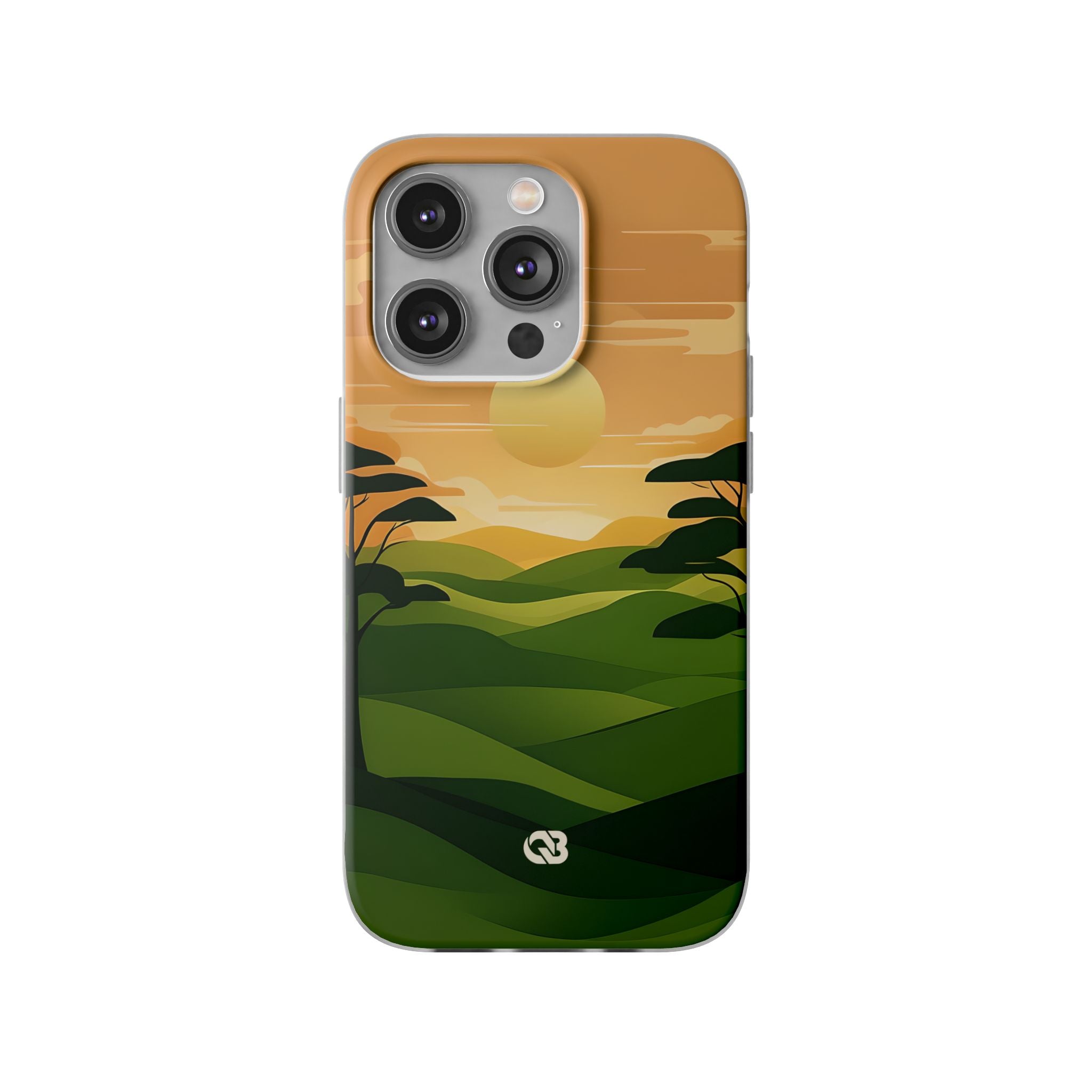 Verdant Horizon Sun · Soft Phone Case for iPhone