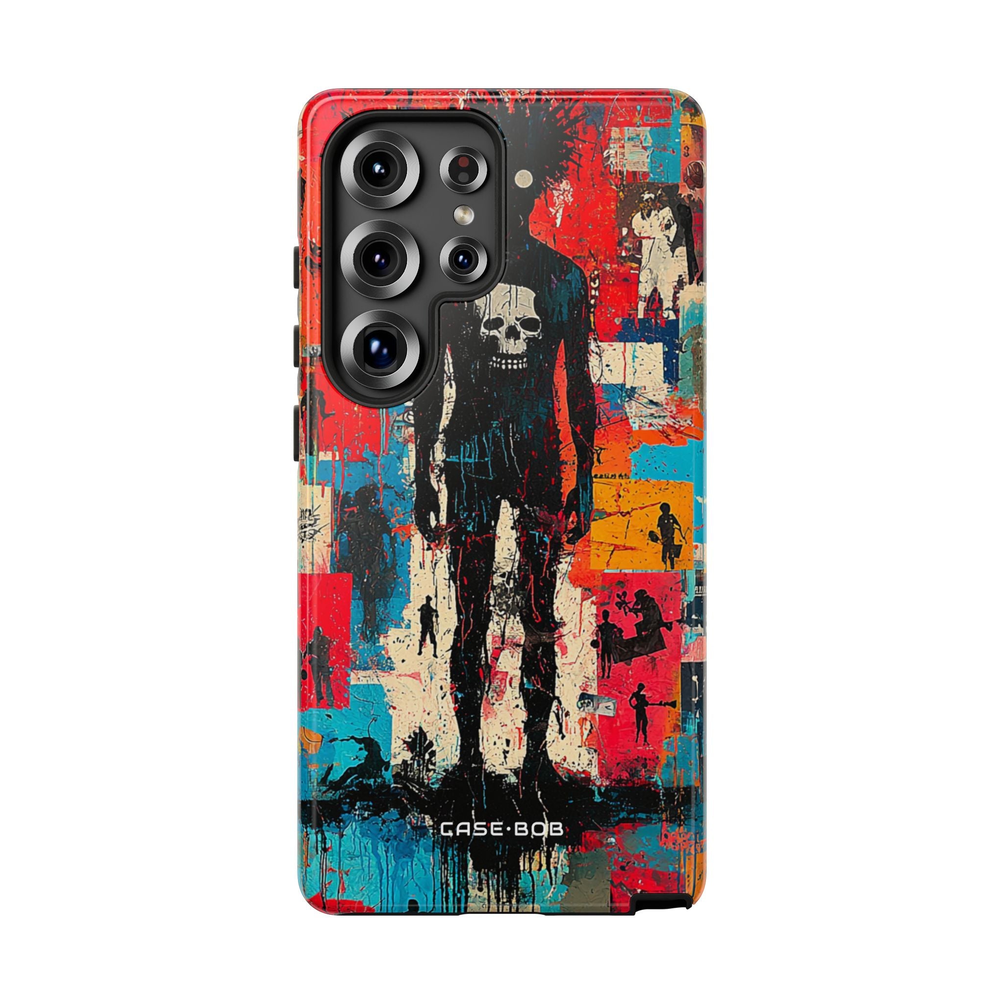 Spiky Skull Silhouette Samsung S25 Ultra Case - Tough