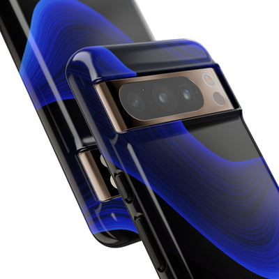 Blue Tough Phone Case for Google Pixel - Electric Cobalt Flow