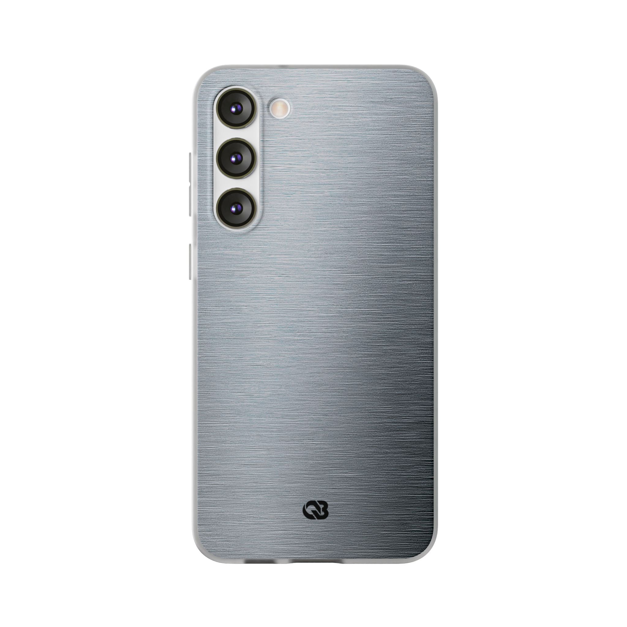 Silver Lite Phone Case for Samsung - Satin Chrome Grain
