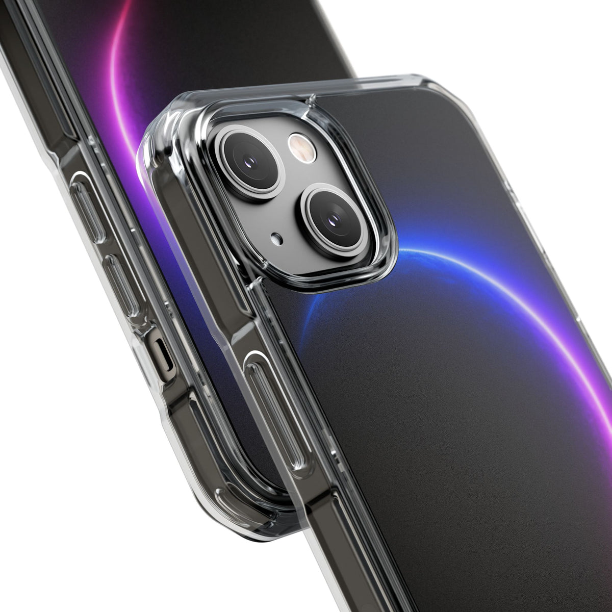 Luminous Eclipse · Clear Impact Magnetic Phone Case for iPhone · Black