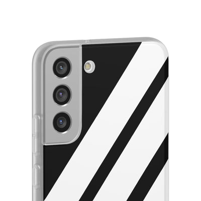 Obsidian White Bars · Soft Phone Case for Samsung