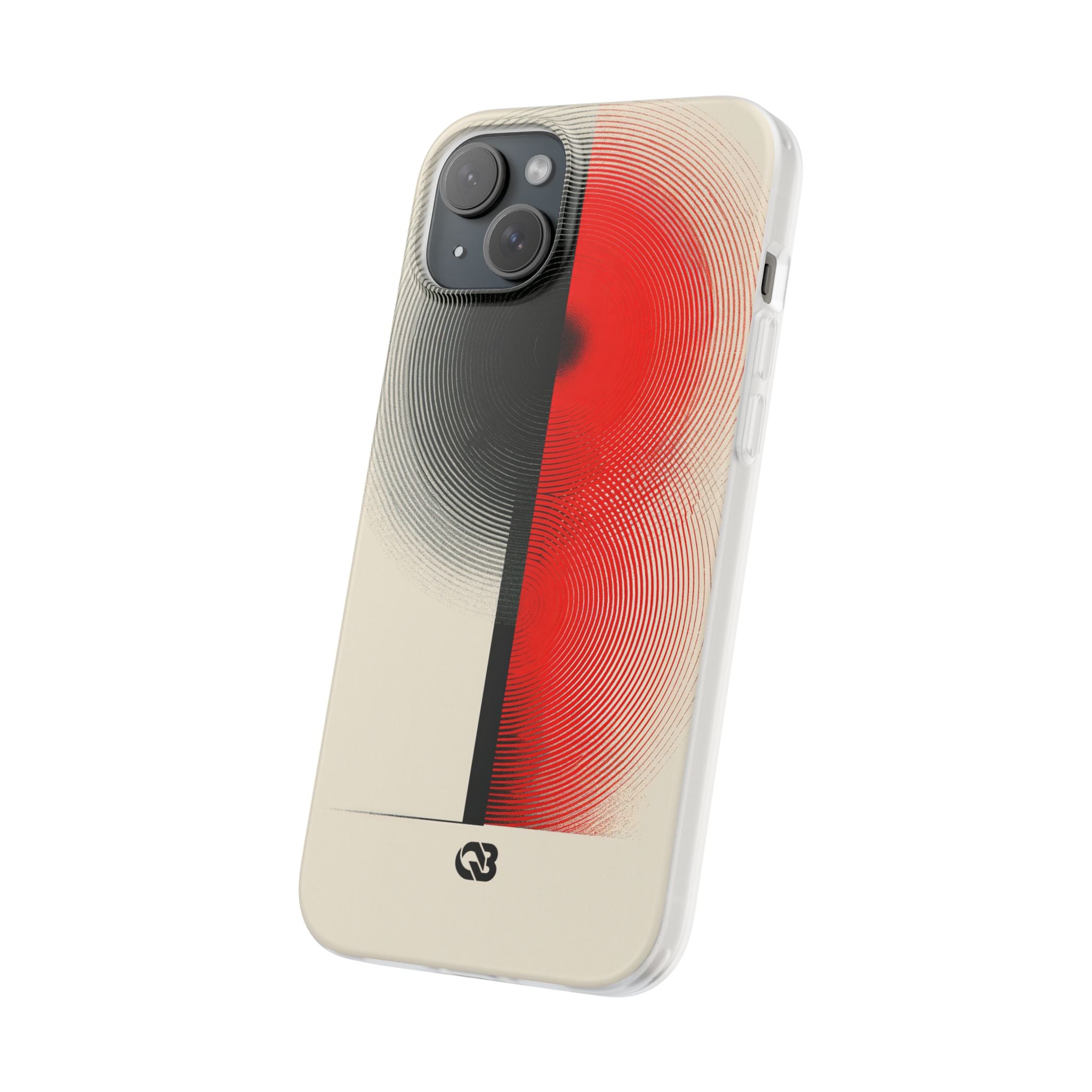 Red Lite Phone Case for iPhone - Split Signal Red