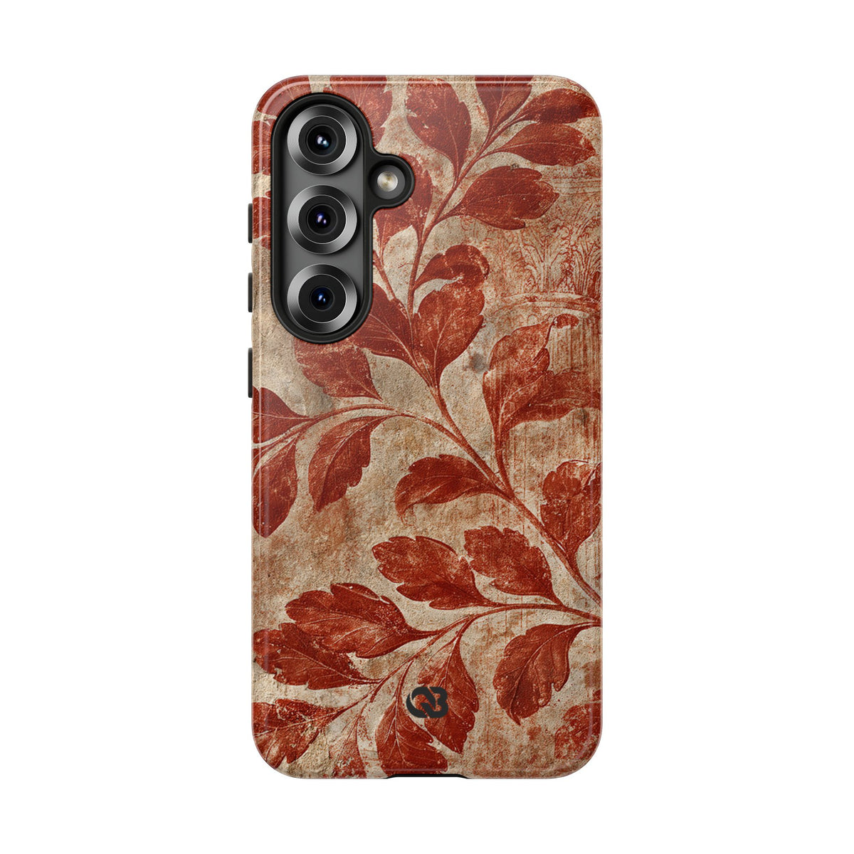 Terracotta Botanical Fresco · Tough Phone Case for Samsung · Red