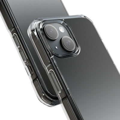 Noir Ombre Fade · Clear Impact Magnetic Phone Case for iPhone ·  Black