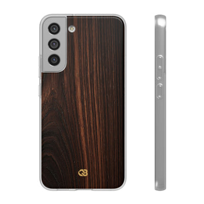 Brown Lite Phone Case for Samsung - Burnished Mahogany Grain