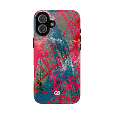 Neon Static Drip · Tough 2.0 Magnetic Phone Case for iPhone · Pink