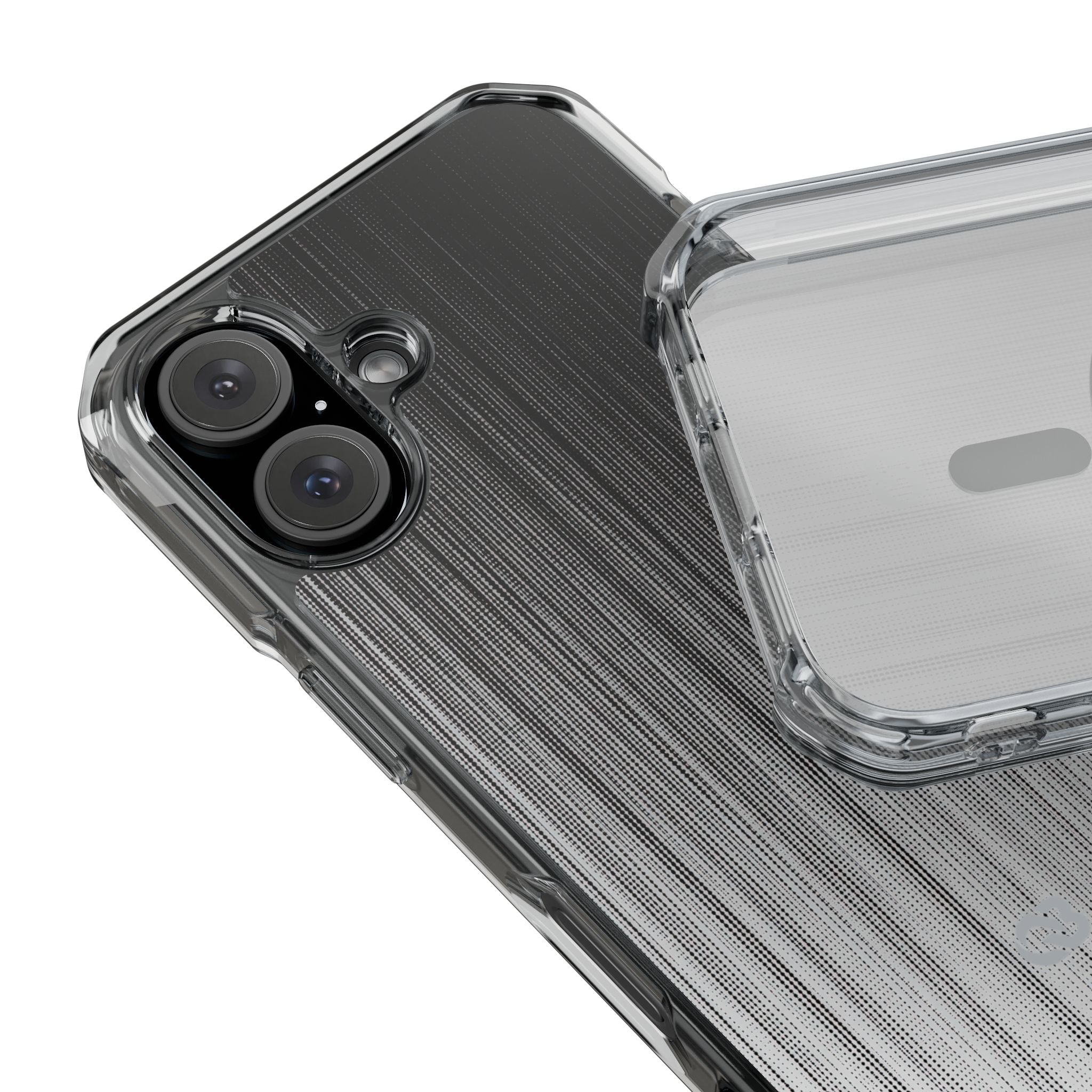 Grey Impact MagSafe Phone Case for iPhone - Static Vertical Dither