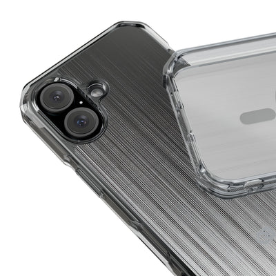 Grey Impact MagSafe Phone Case for iPhone - Static Vertical Dither