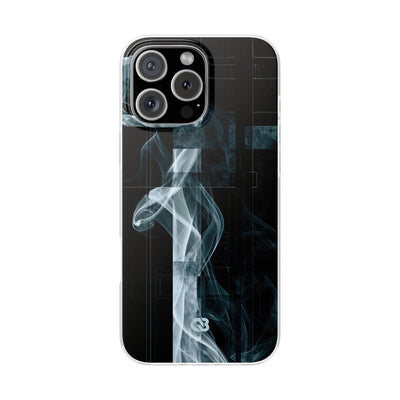 Black Lite Phone Case for iPhone - Arctic Vapor Grid