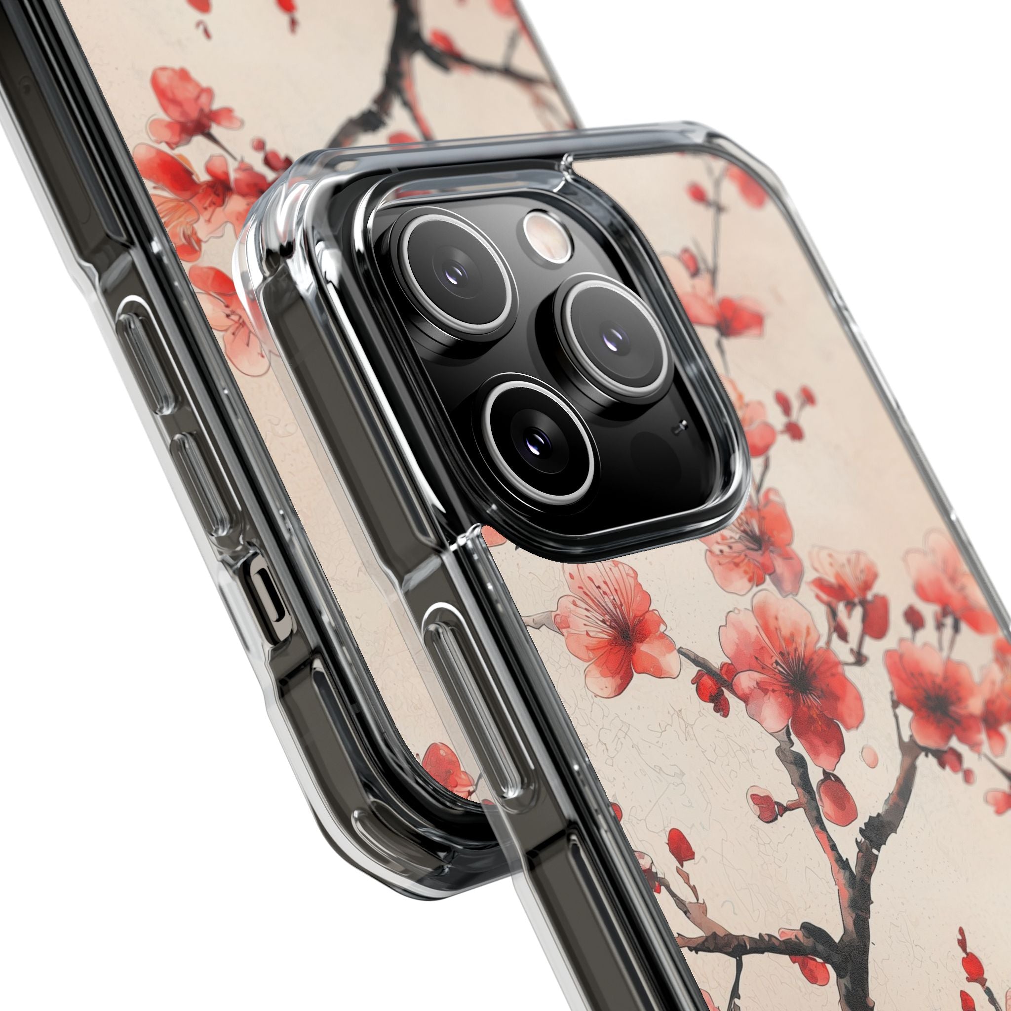 Crimson Silk Flora · Impact Handyhülle für iPhone · Magsafe