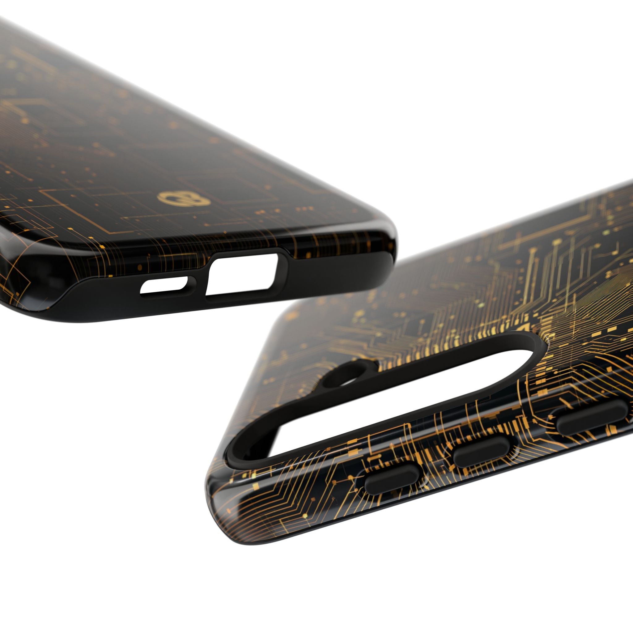 Gold Tough Phone Case for Samsung - Amber Core Mainframe