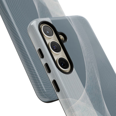 Grey Tough Phone Case for Samsung - Slate Mesh Horizon