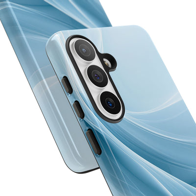 Blue Tough Phone Case for Samsung - Arctic Silk Drift