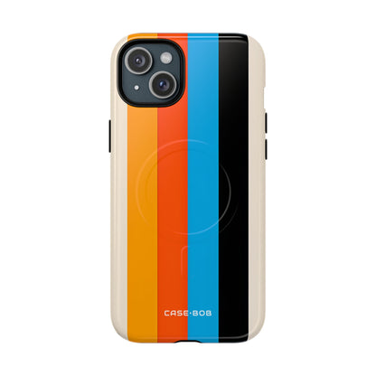 Levendige Strepen Harmonie iPhone 15 Plus Hoesje - Tough+