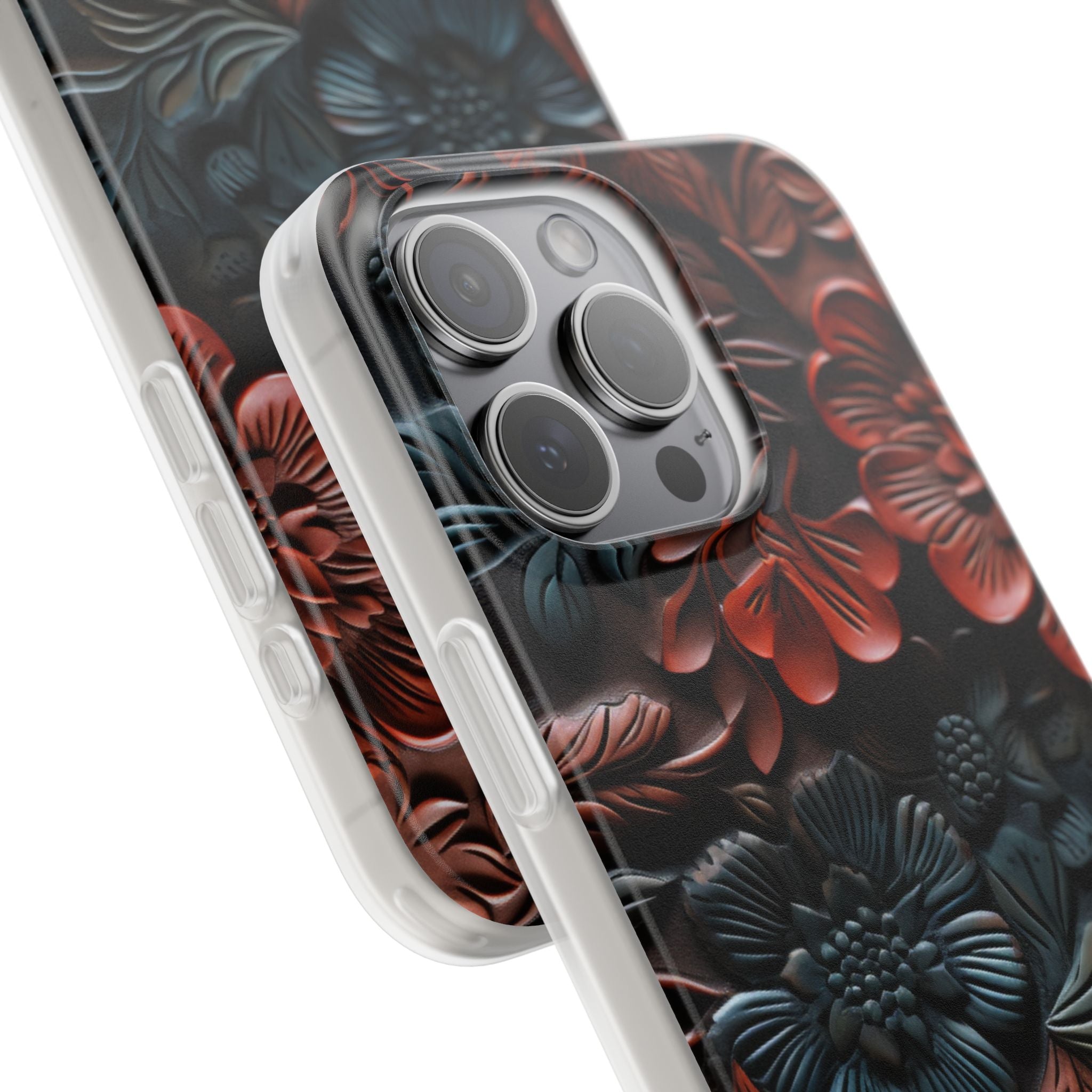Carved Earth Bloom · Soft Phone Case for iPhone