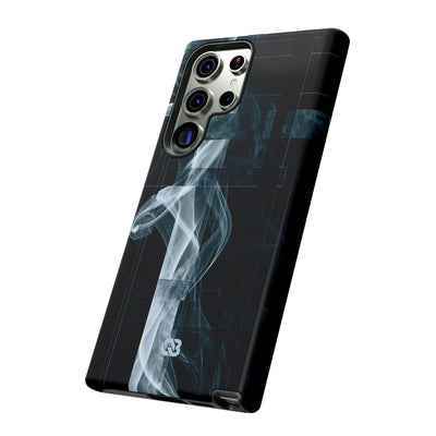 Black Tough Phone Case for Samsung - Arctic Vapor Grid