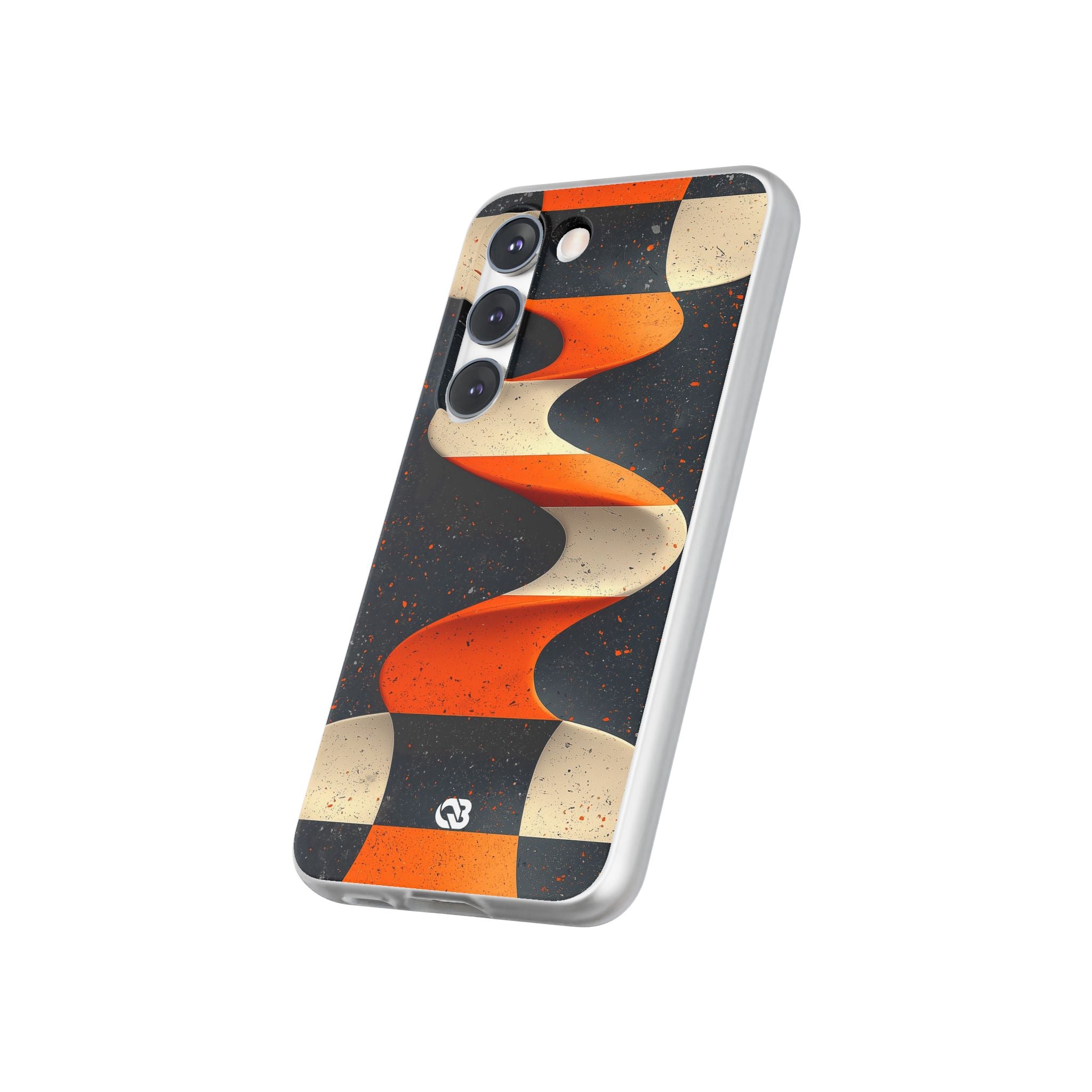 Orange Grit Twist · Soft Phone Case for Samsung