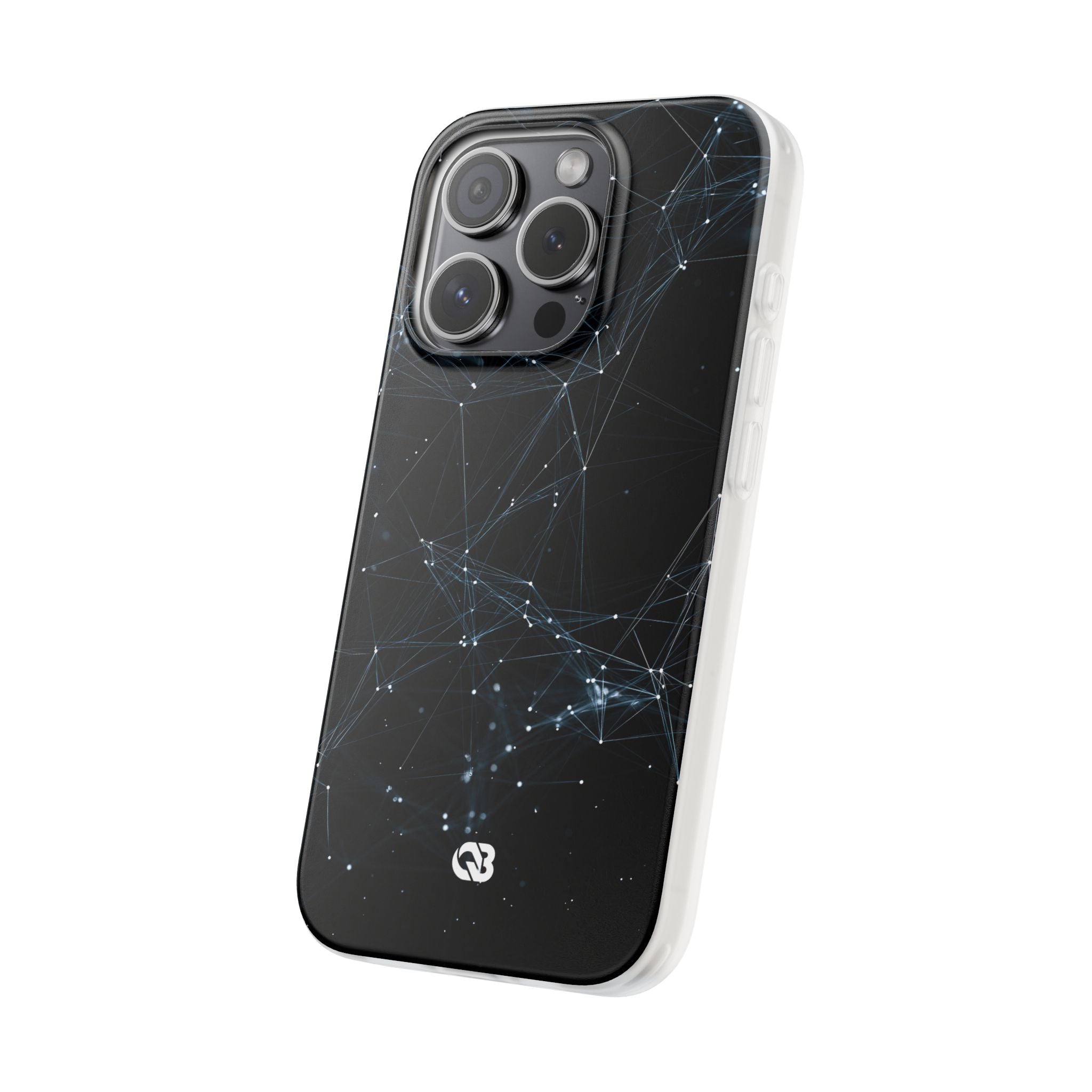Black Lite Phone Case for iPhone - Arctic Neural Mesh