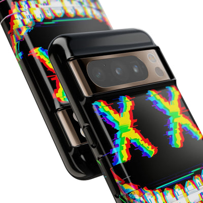 Glitch Grin Distortion · Tough Phone Case for Google Pixel