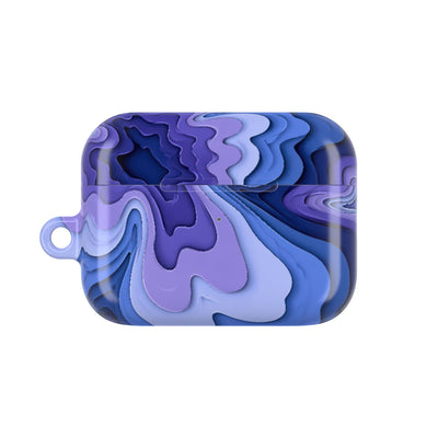 Periwinkle Strata Bloom · Hard Case for AirPods & AirPods Pro · Purple