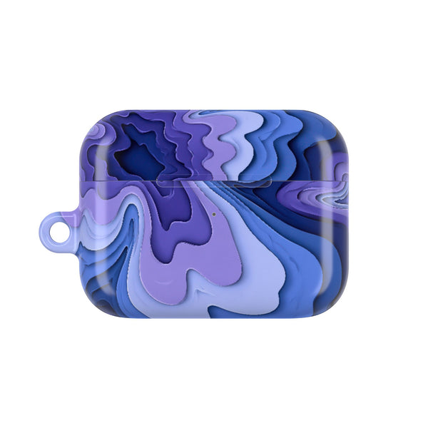 Periwinkle Strata Bloom · Hard Case for AirPods & AirPods Pro · Purple