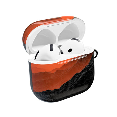 Solar Ridge Mesh · Hard Case for AirPods & AirPods Pro · Black