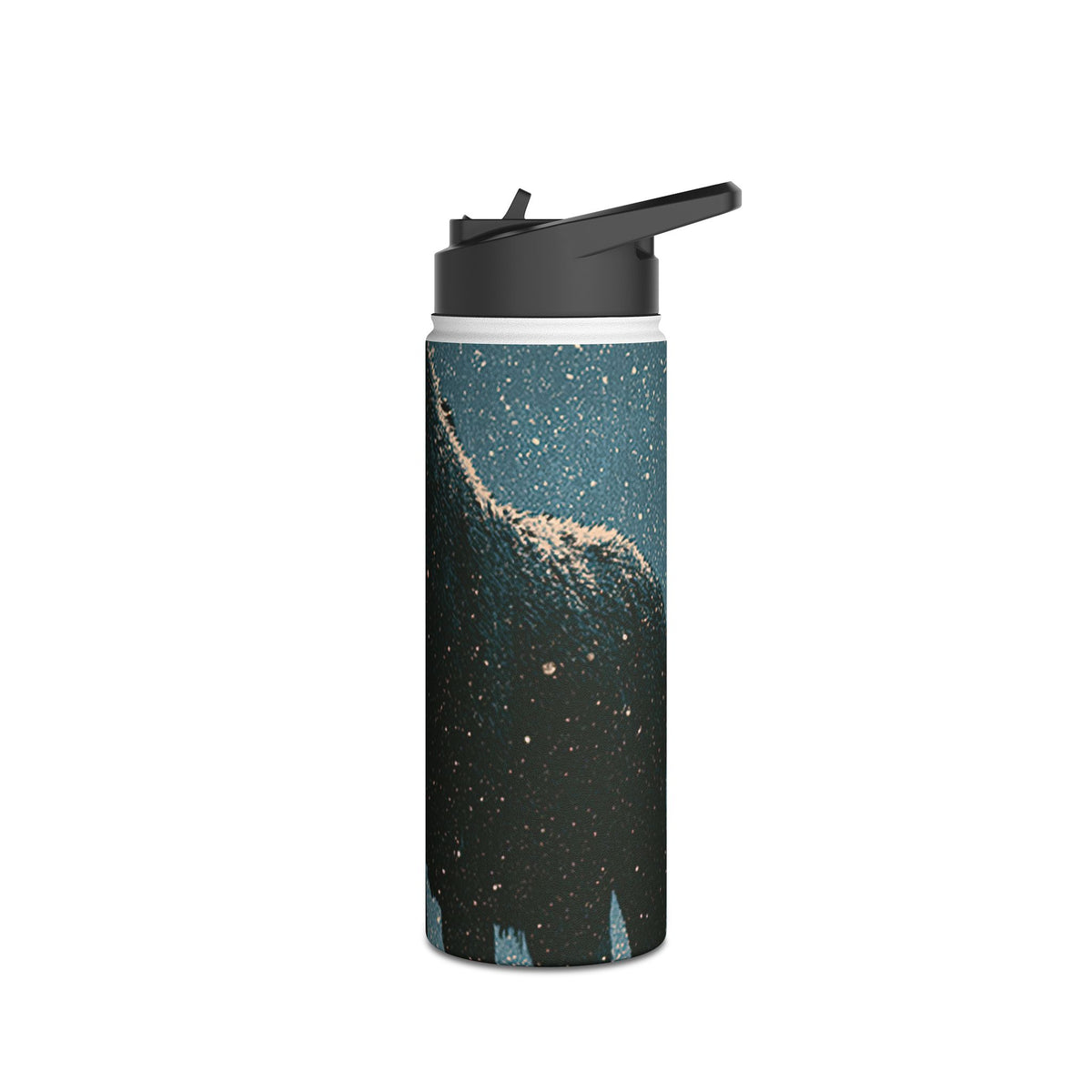 Nordic Boreal Moose · Insulated Water Bottle · Blue