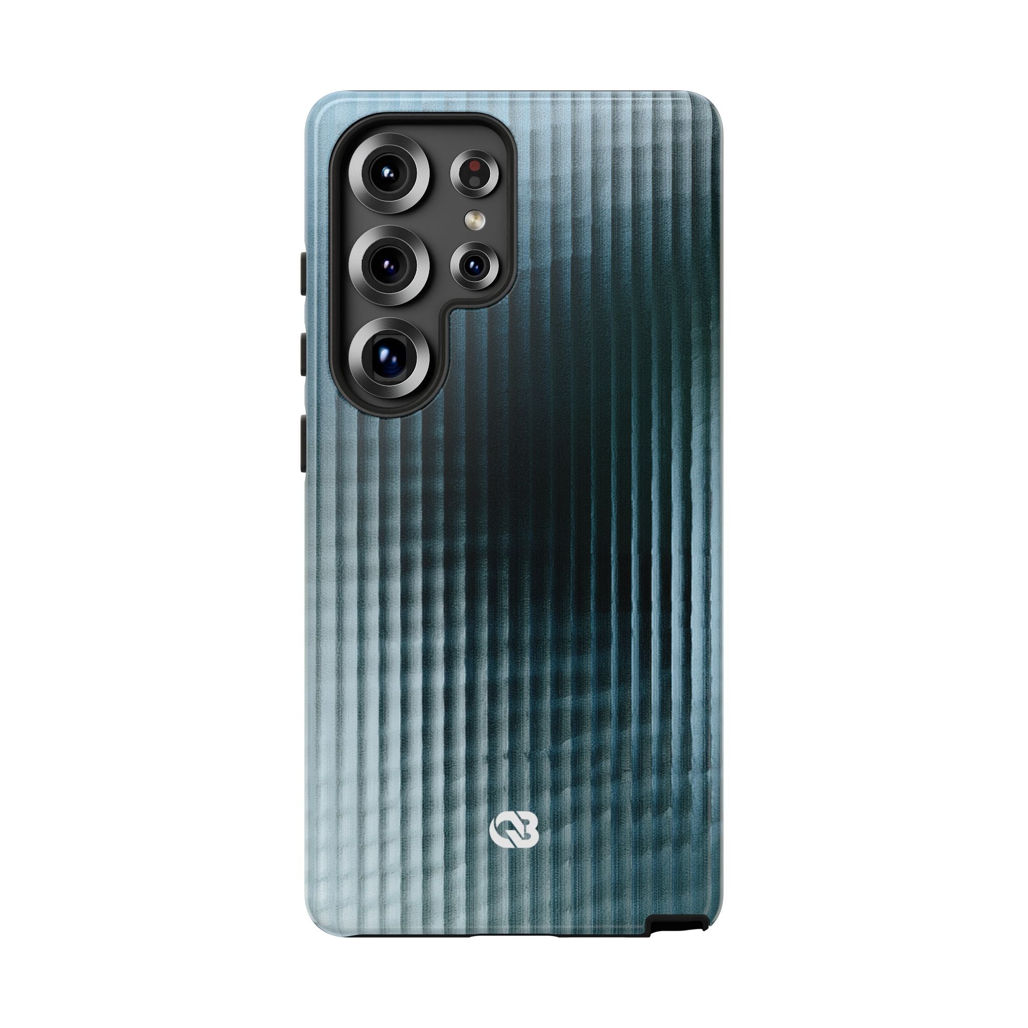 Blue Tough Phone Case for Samsung - Glacial Reeded Glass
