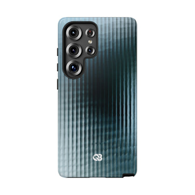 Blue Tough Phone Case for Samsung - Glacial Reeded Glass