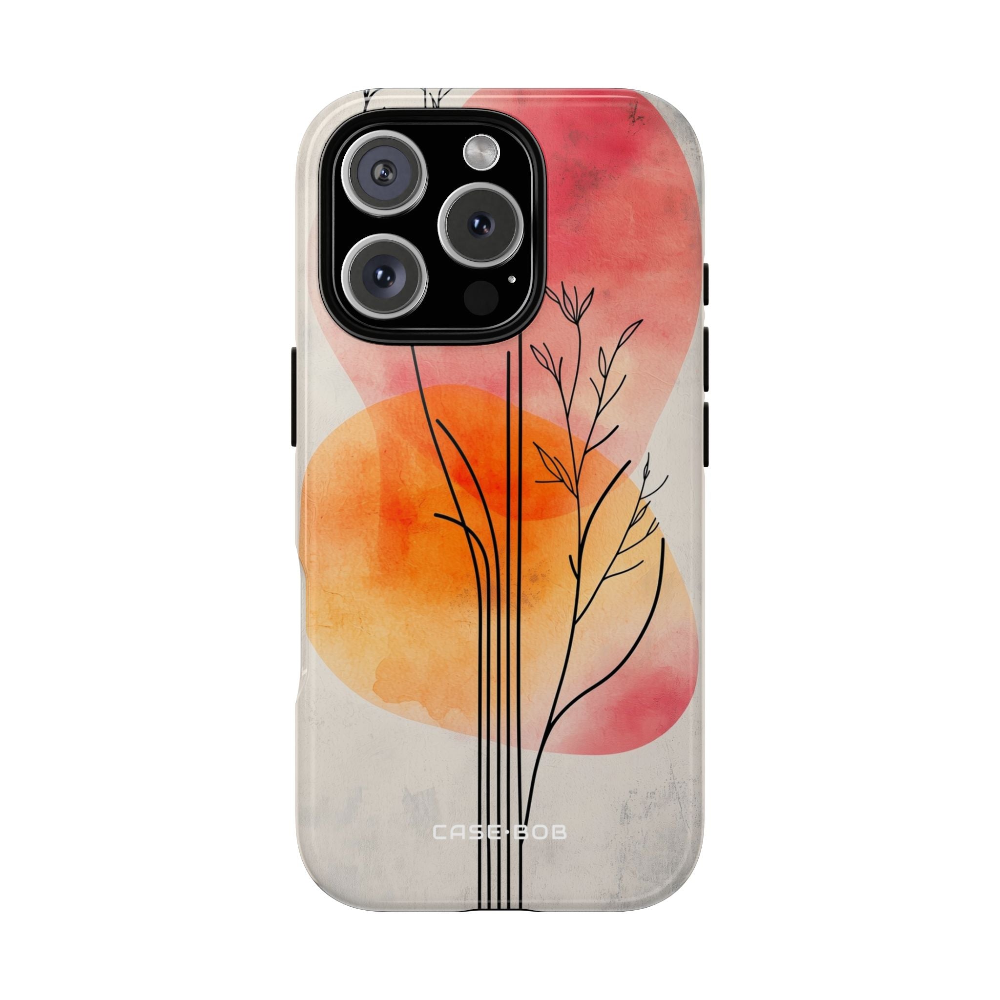 Branching Stems Sunset iPhone 16 Pro Case - Tough