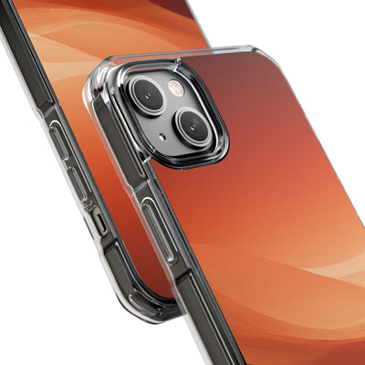 Orange Impact MagSafe Phone Case for iPhone - Crimson Dune Gradient