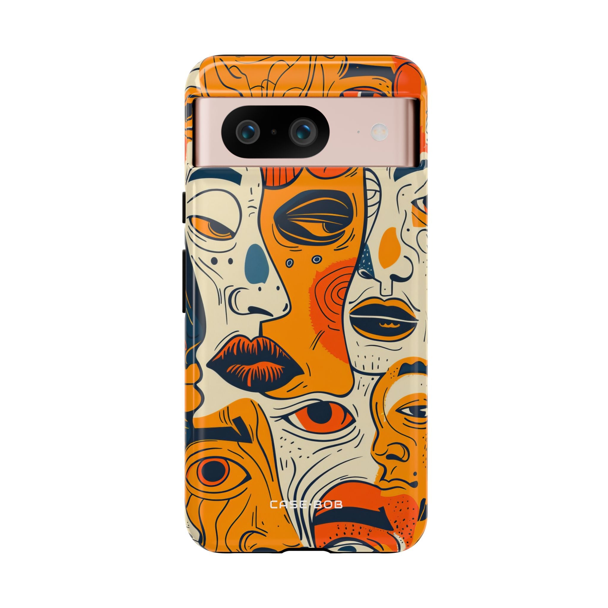 Tangled Faces Sunset Google Pixel 8 Case - Tough