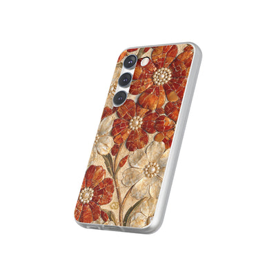 Carnelian Pearl Bloom · Lite Phone Case for Samsung · Orange