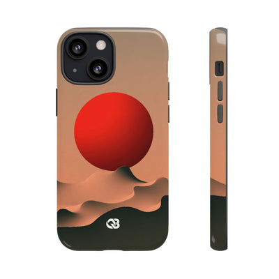 Crimson Sol Ridge · Tough Phone Case for iPhone · Red
