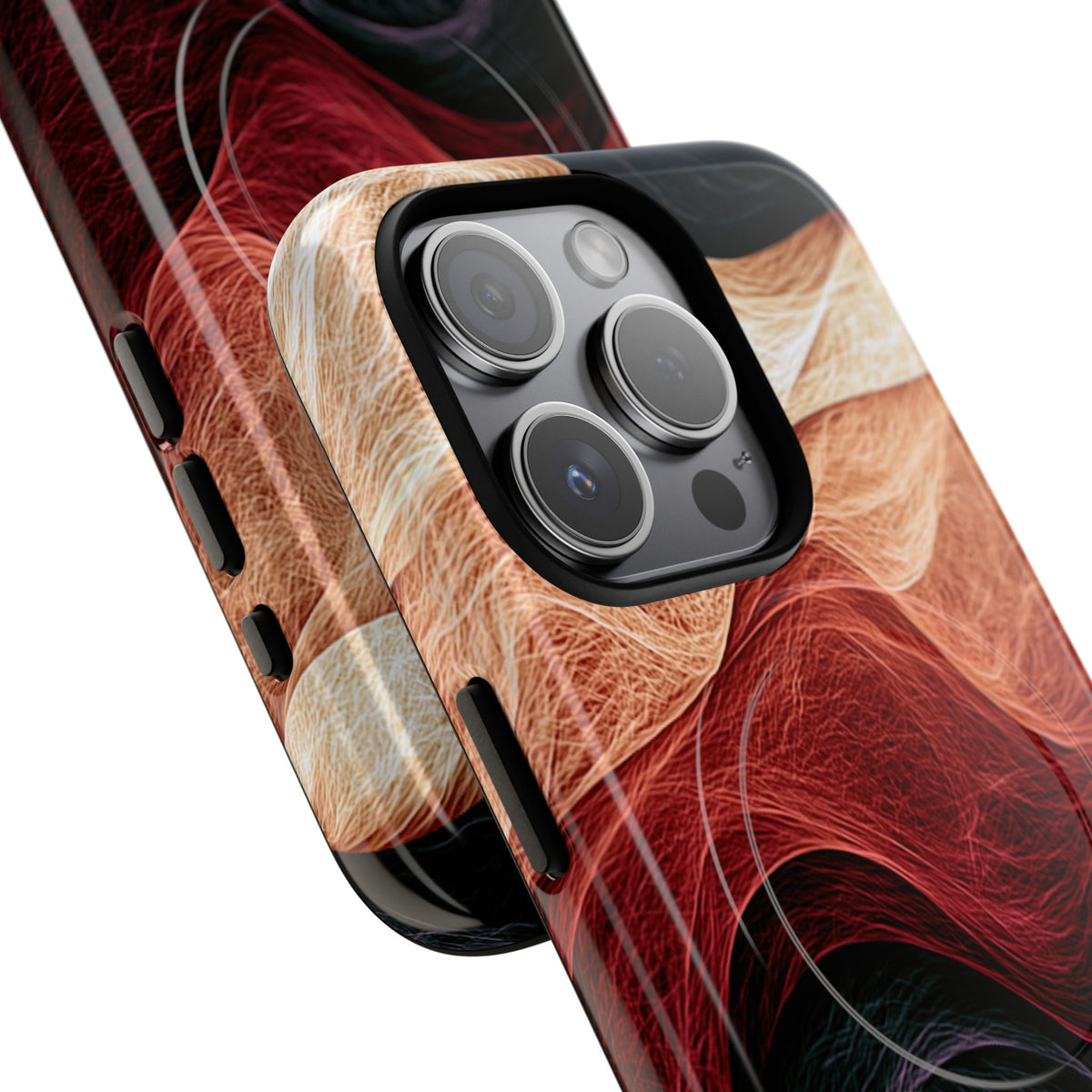 Ember Wave Dispersion · Tough 2.0 Magnetic Phone Case for iPhone · Red