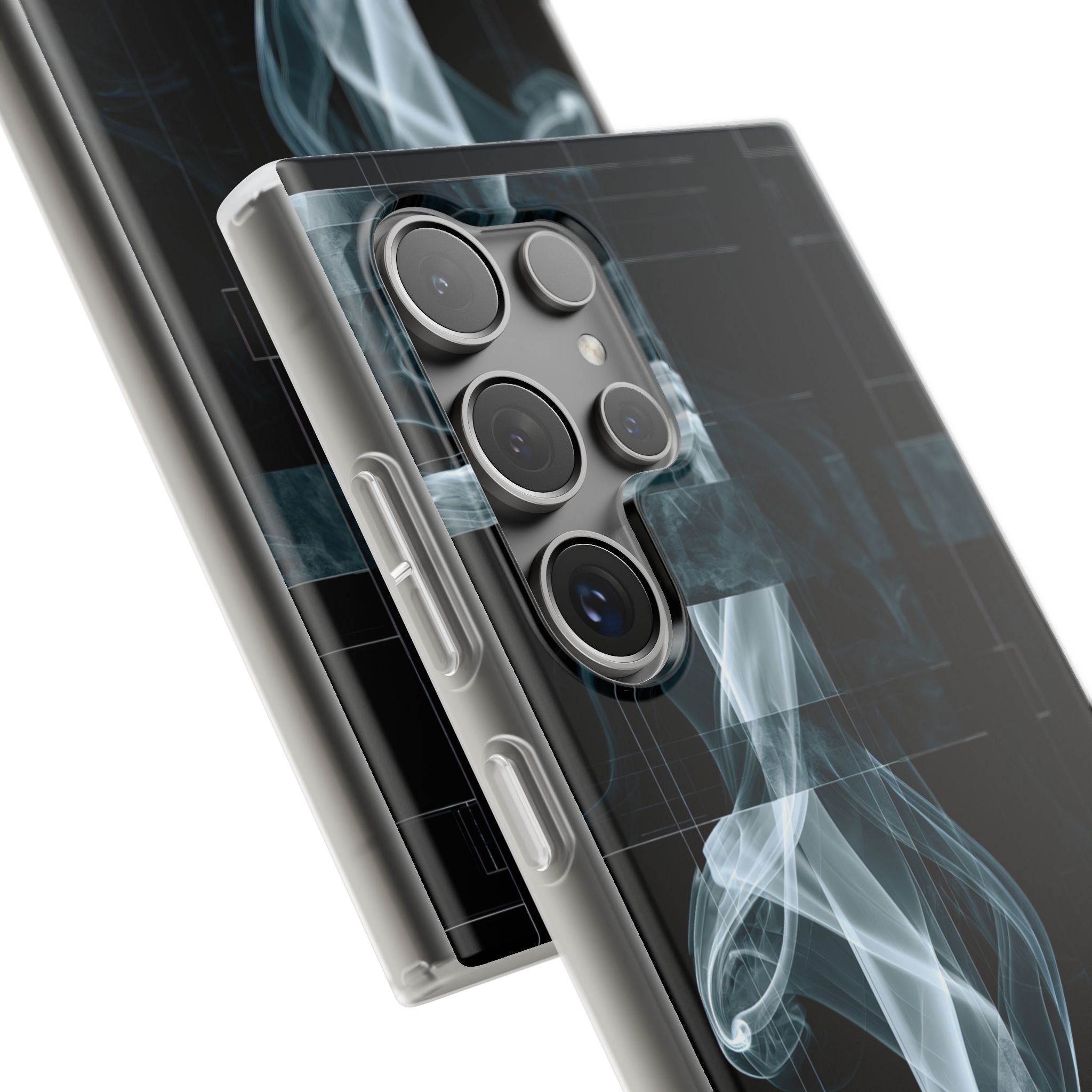 Black Lite Phone Case for Samsung - Arctic Vapor Grid