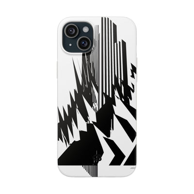 White Lite Phone Case for iPhone - Shattered Vector Spire