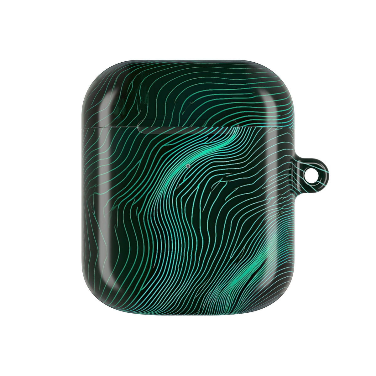 Emerald Topo Ridge · Hard Case for AirPods & AirPods Pro · Green