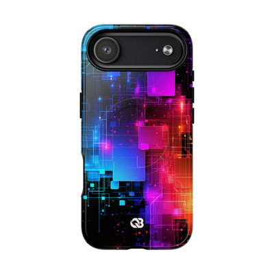 Spectral Circuit Grid · Tough 2.0 Magnetic Phone Case for iPhone · Black