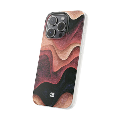 Rose Contour Waves · Lite Phone Case for iPhone ·  Pink