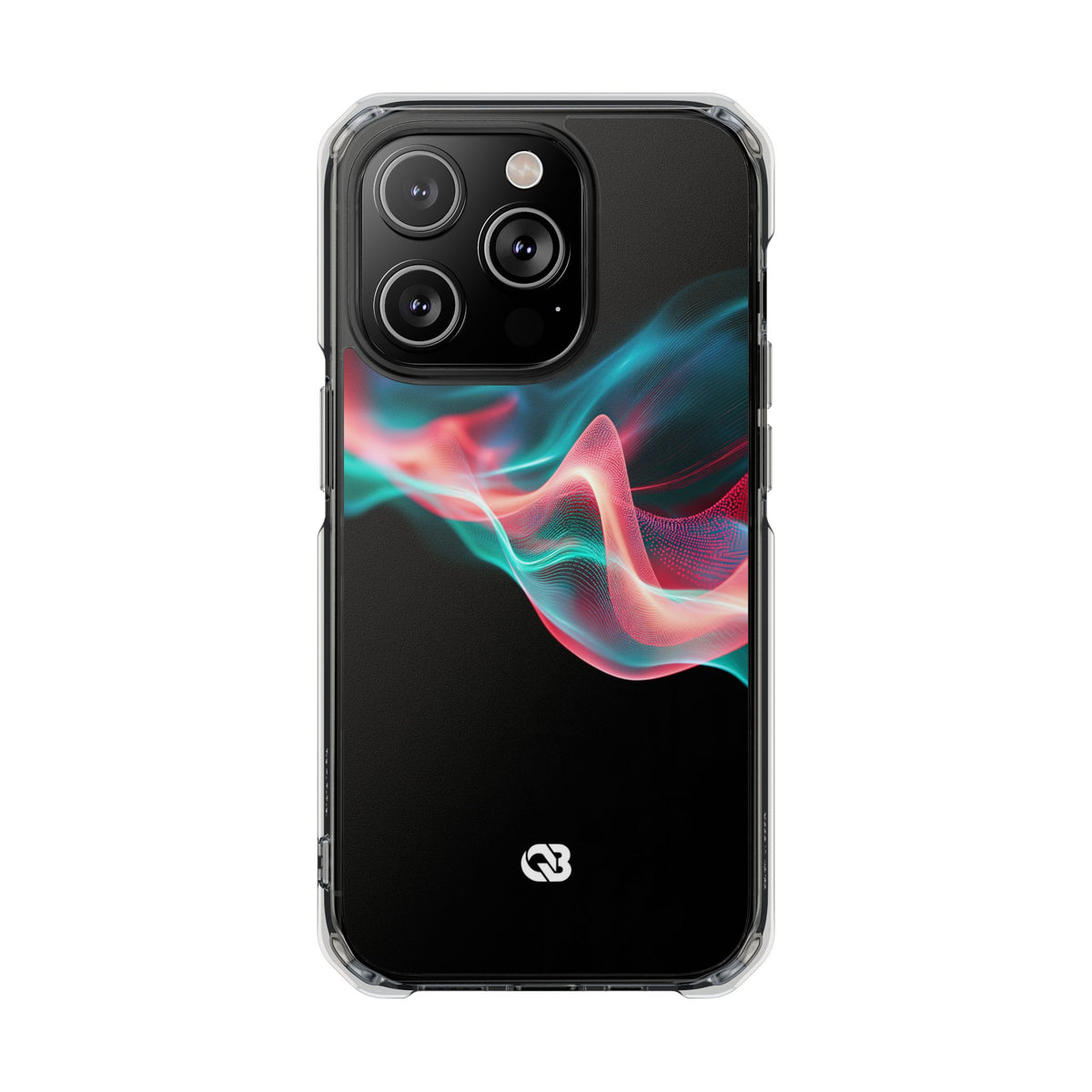 Digital Frequency · Clear Impact Magnetic Phone Case for iPhone · Black