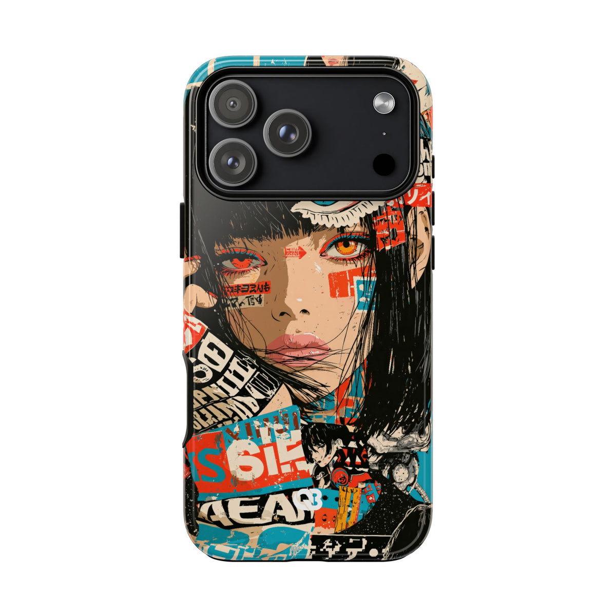 Shibuya Street Collage · Tough Phone Case for iPhone · Red