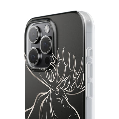 Nordic Moose Contour · Lite Phone Case for iPhone ·  Black