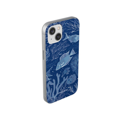 Navy Scale Reef iPhone 14 Case - Soft